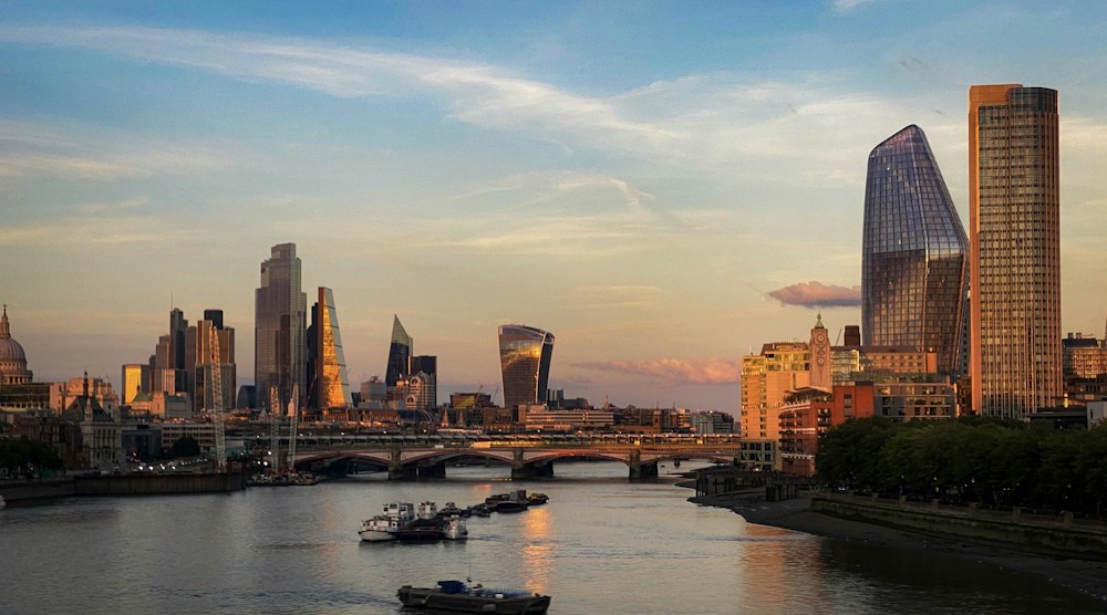 London’s skyline across the Thames